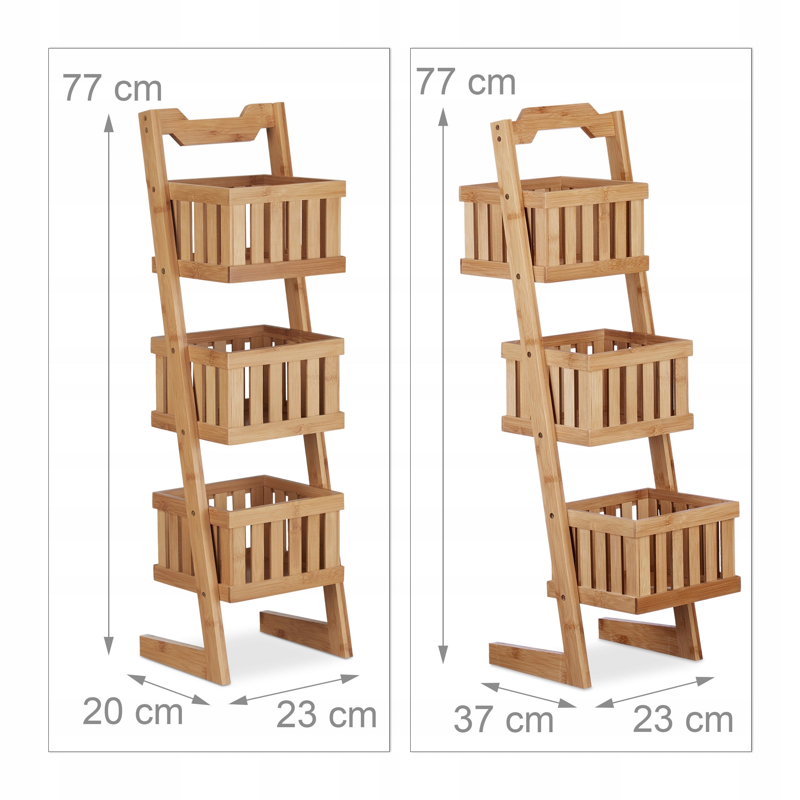 Bathroom shelving unit Relaxdays bamboo 20 x 23 x 77 cm Manufacturer code 10021556