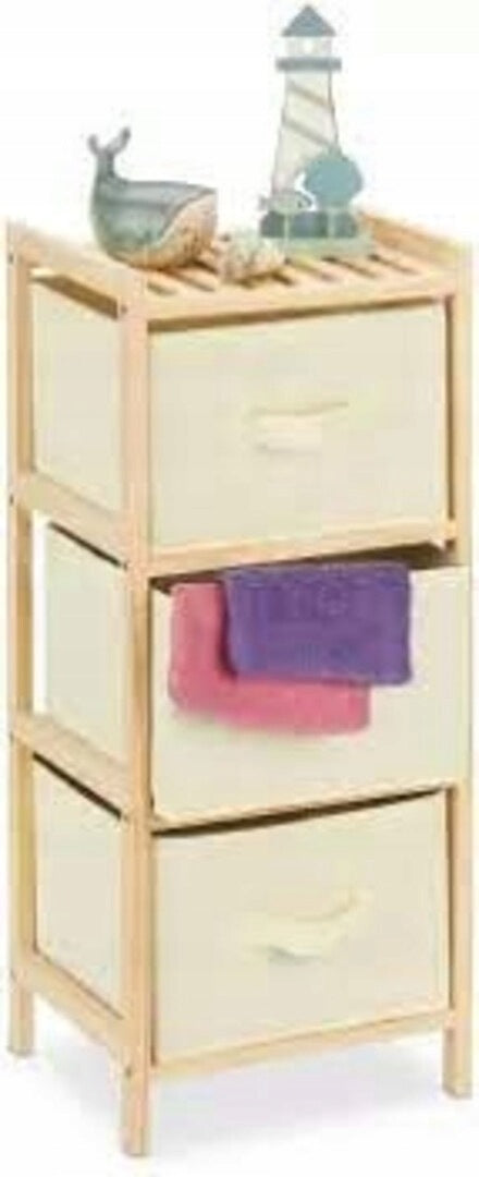 Bathroom shelving unit Relaxdays pine 25x28x65 cm compact for small spaces Furniture color pine