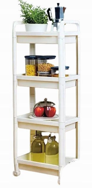 Bathroom shelving unit Smukee white 23 x 36 x 100 cm