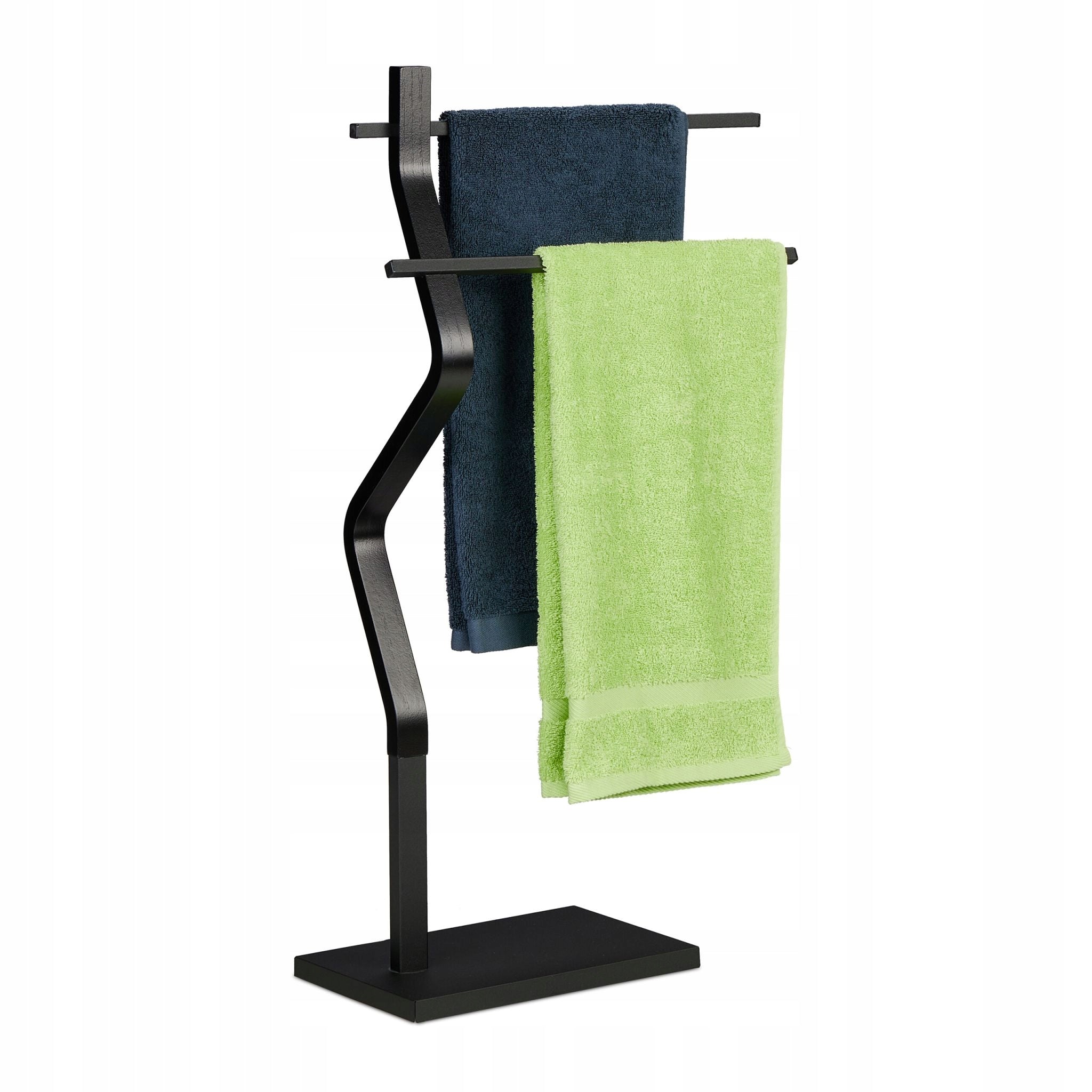 Bathroom shelving unit towel organizer Relaxdays black 20 x 43,5 x 85 cm
