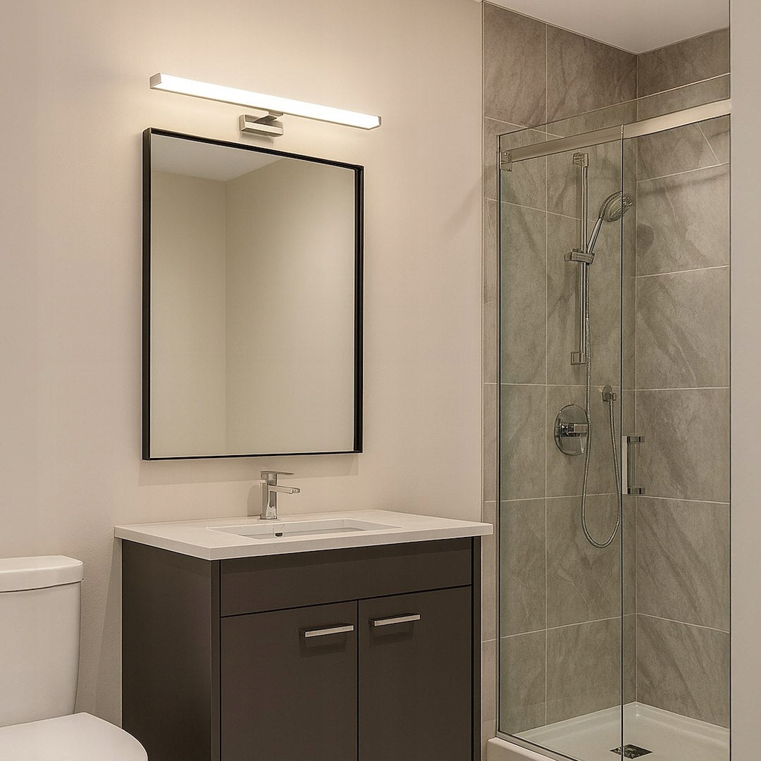 Bathroom wall lamp long silver chrome 4000K over mirror 60 cm 10W Manufacturer code ML2032