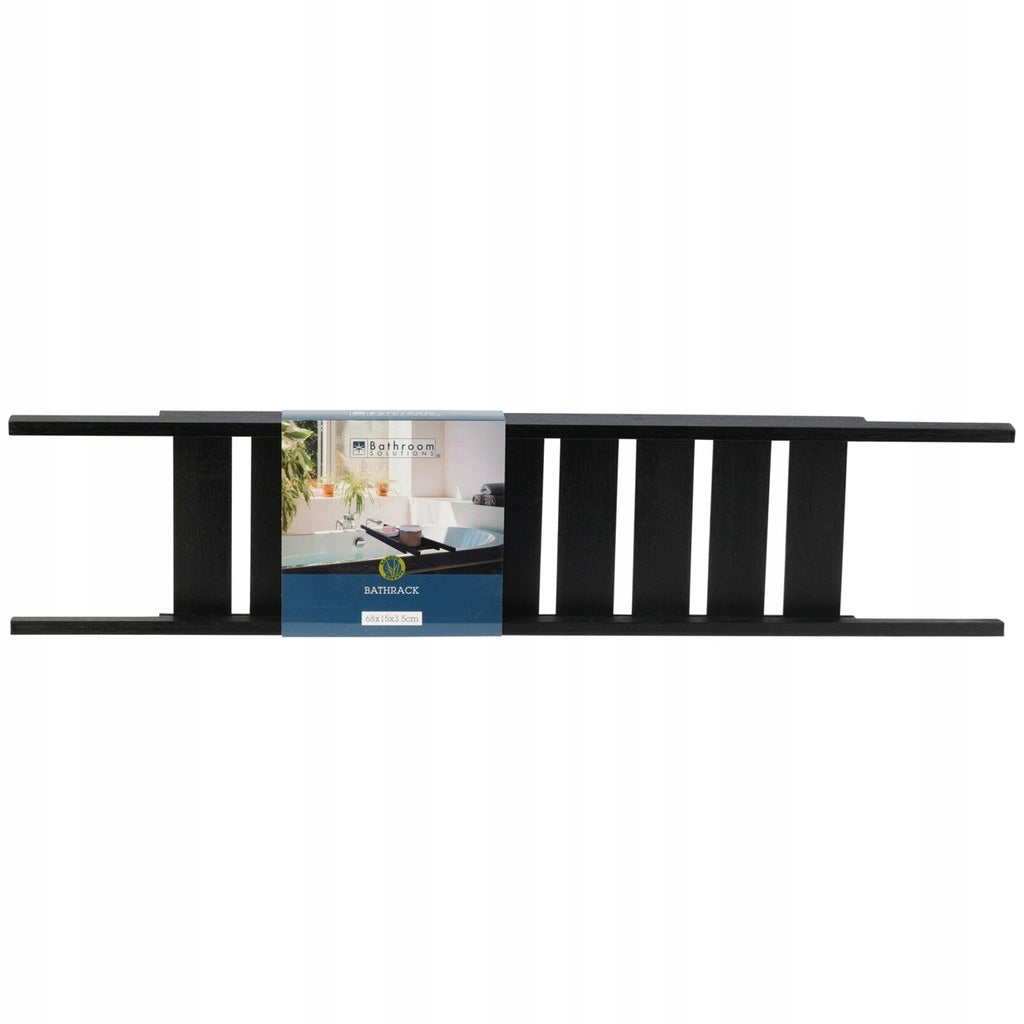 Bathtub shelf bamboo BLACK loft 68 cm BAMBOO BATHROOM SPA COVER Furniture height 4 cm