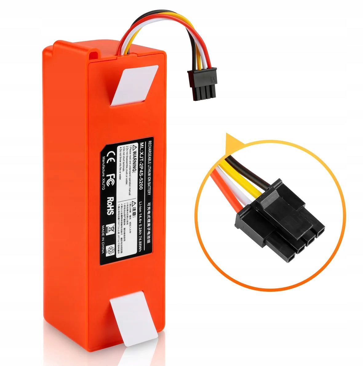Battery 14,4V 5,2Ah for Xiaomi Roborock S5, S50, S502-00, S552-00, S5 Max Manufacturer Mars2
