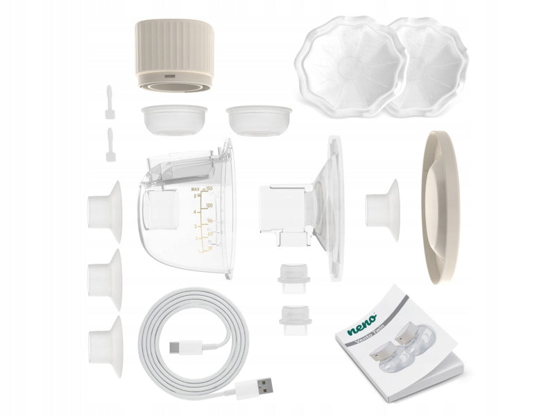 Battery Breast Pump NENO Vento Twin White