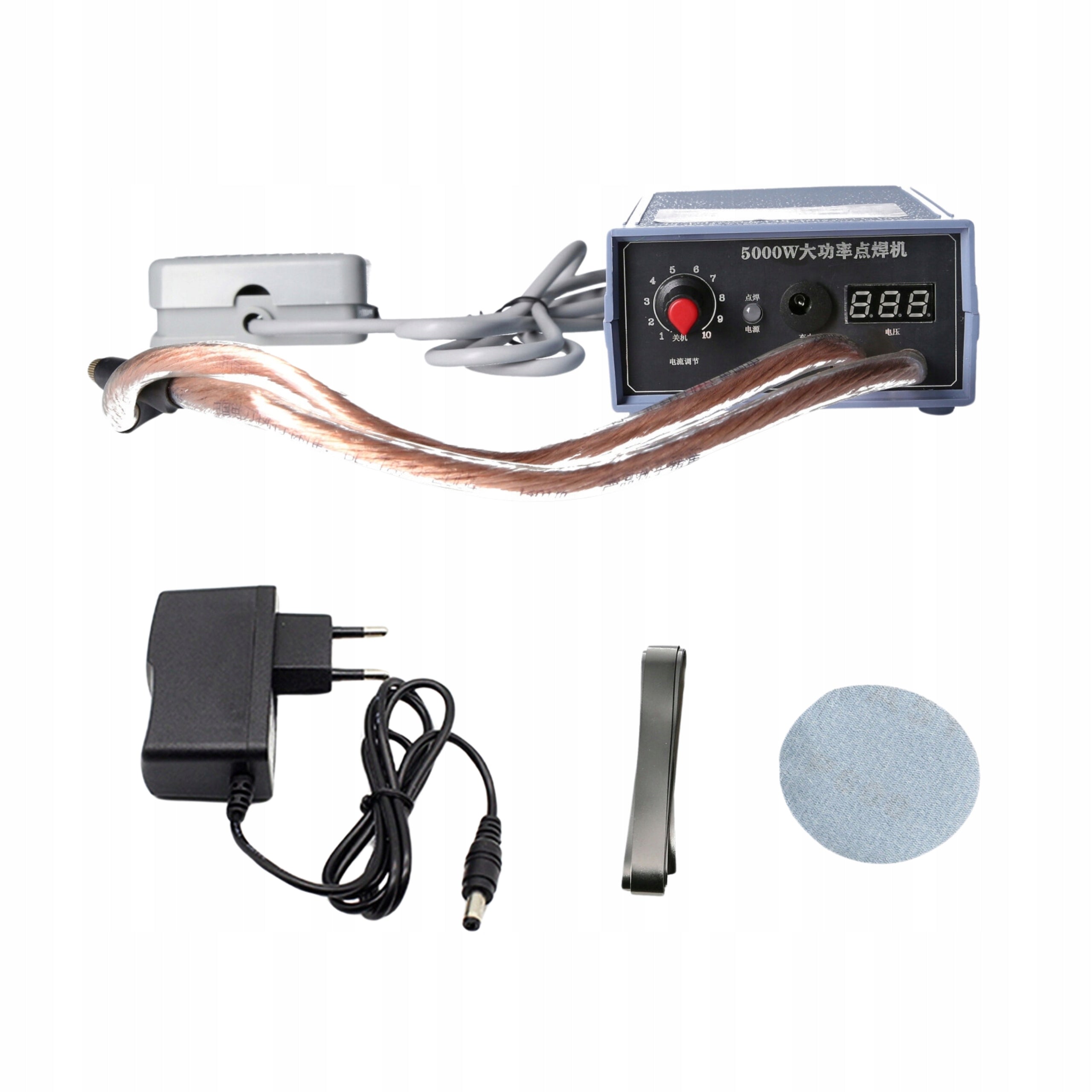 Battery CELL Spot Welding Machine High Power 0-800A With FOOT PEDAL 5000W Batteries included no