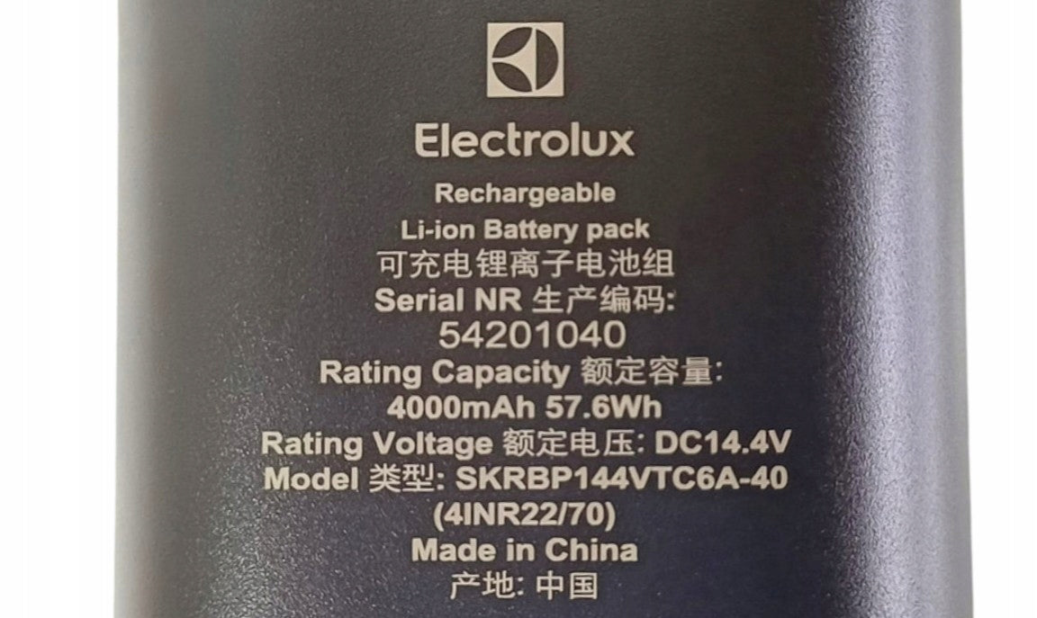Battery Electrolux Hygienic 700 battery for vacuum cleaner 57.6Wh Manufacturer Electrolux
