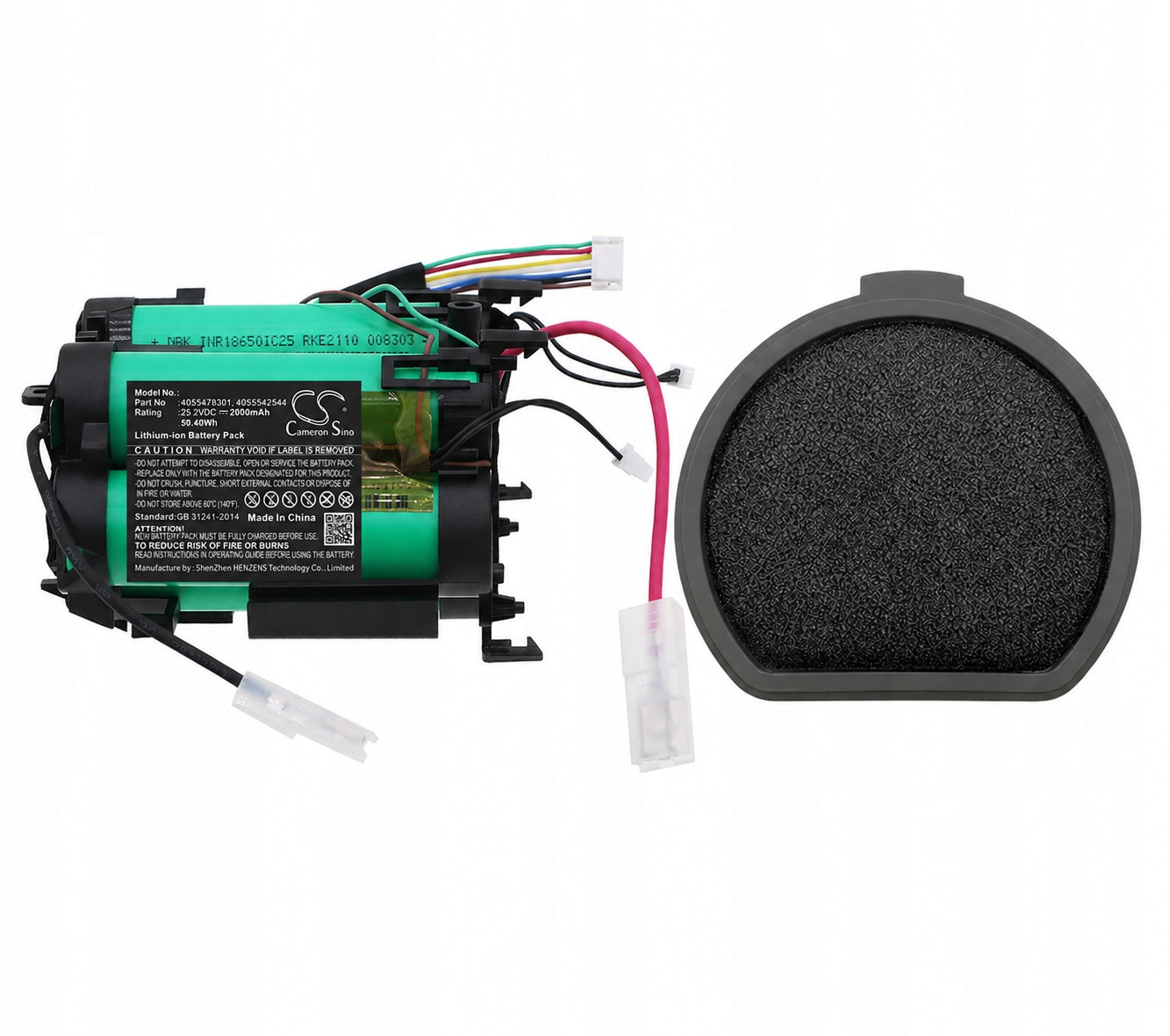 Battery Electrolux PQ91 PQ92 AEG QX9 QX91 battery 4055478301 +filter