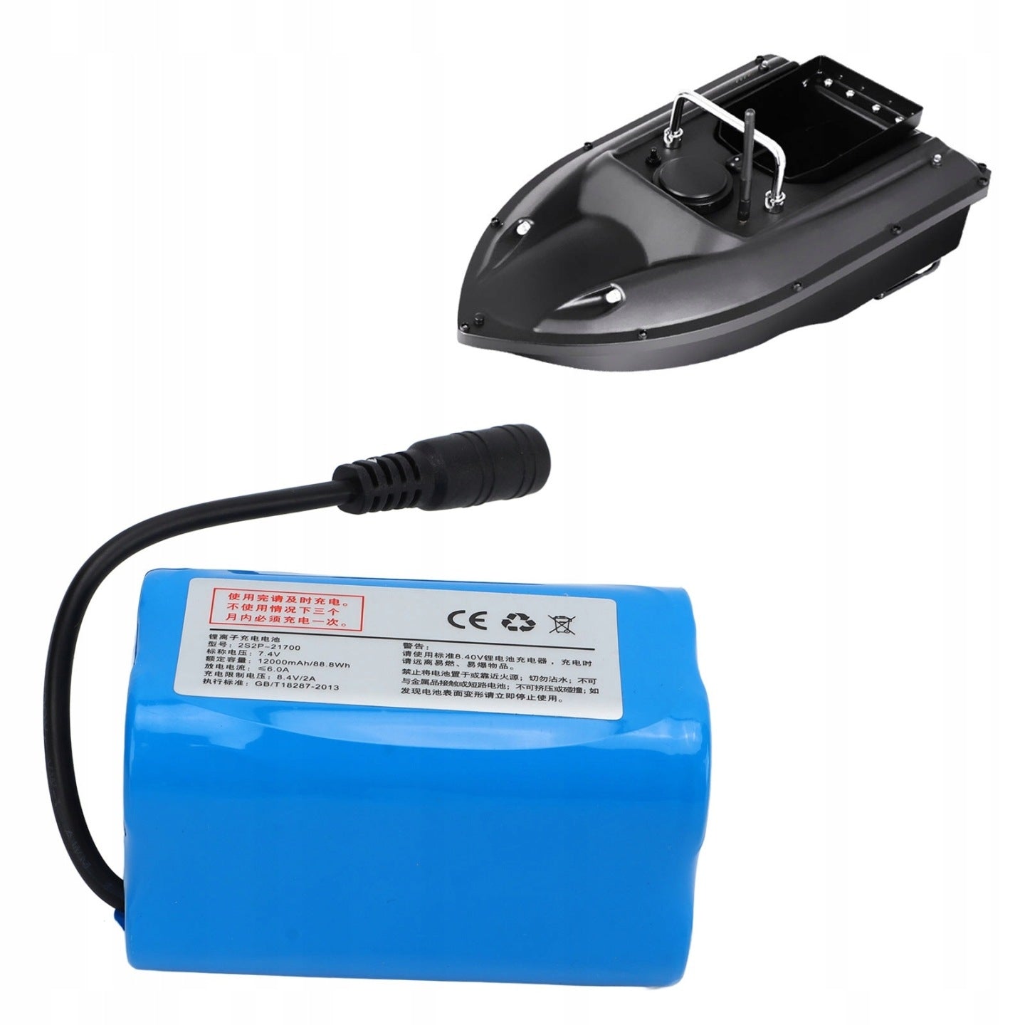 Battery Flytec 12000 mAh 7.4V for bait boat