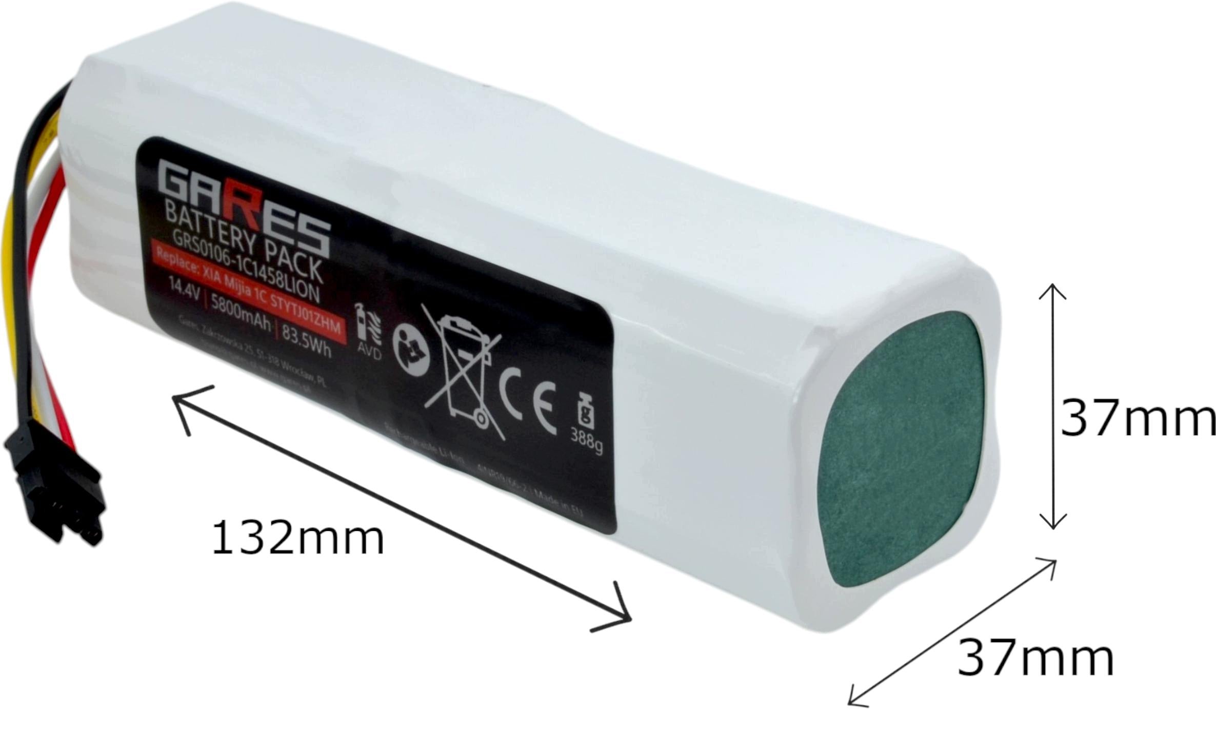 Battery Gares for Dreame P2150-4S2P-XWDLS 14,4V 5,8Ah Packaging status original