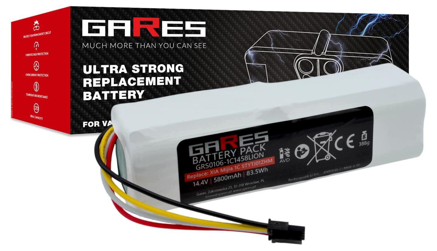 Battery Gares for Dreame P2150-4S2P-XWDLS 14,4V 5,8Ah