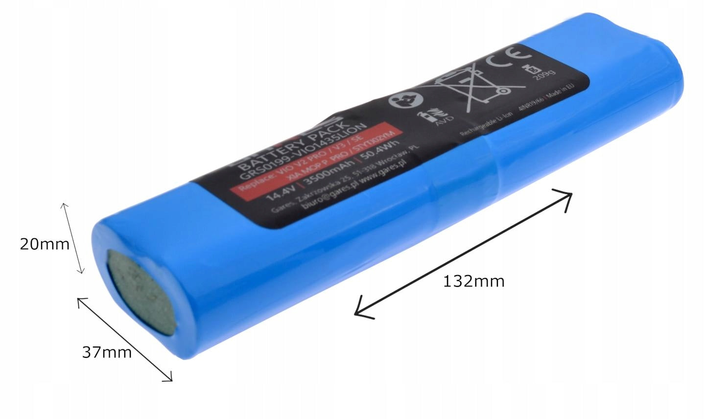 Battery Gares for Xiaomi Robot Vacuum S10 Mijia Vacuum-Mop P 14,4V 3,5Ah Packaging status original