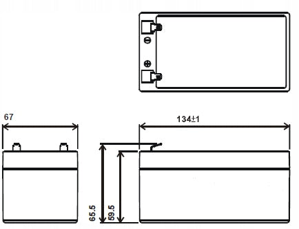 Battery MWS 3.4-12 AGM 12V 3,4Ah MW Power Packaging status original