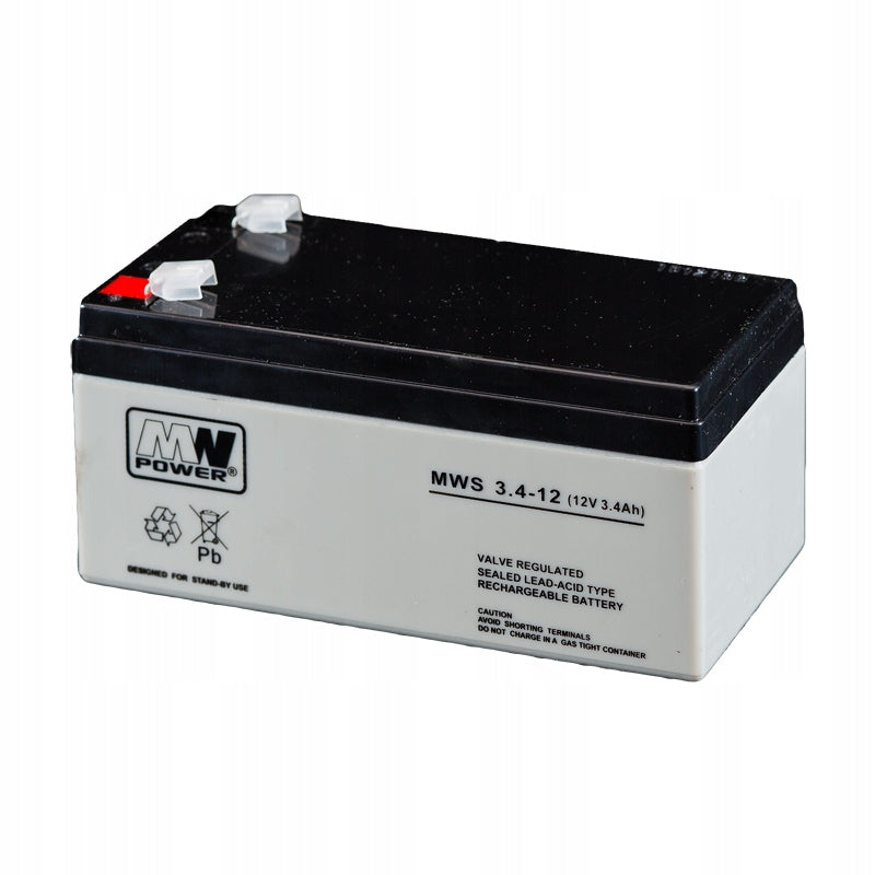 Battery MWS 3.4-12 AGM 12V 3,4Ah MW Power