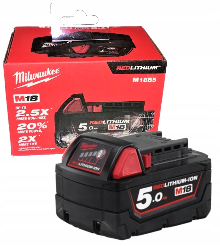 Battery Milwaukee 18V 5Ah Battery Milwaukee M18 5ah 493243048 original