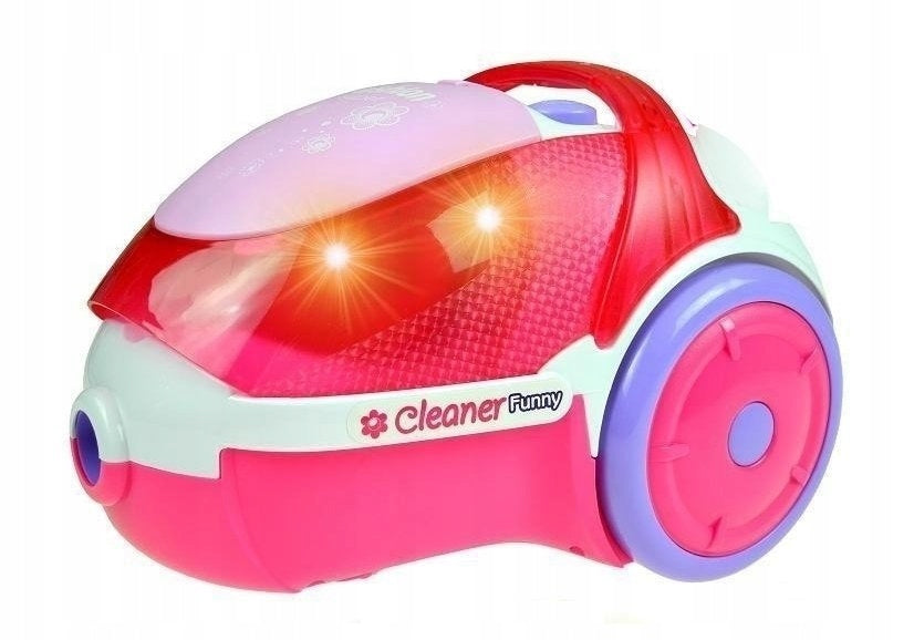 Battery Operated Toy Vacuum Cleaner with Sound and Light 26 cm for Kids Brand LEAN Toys