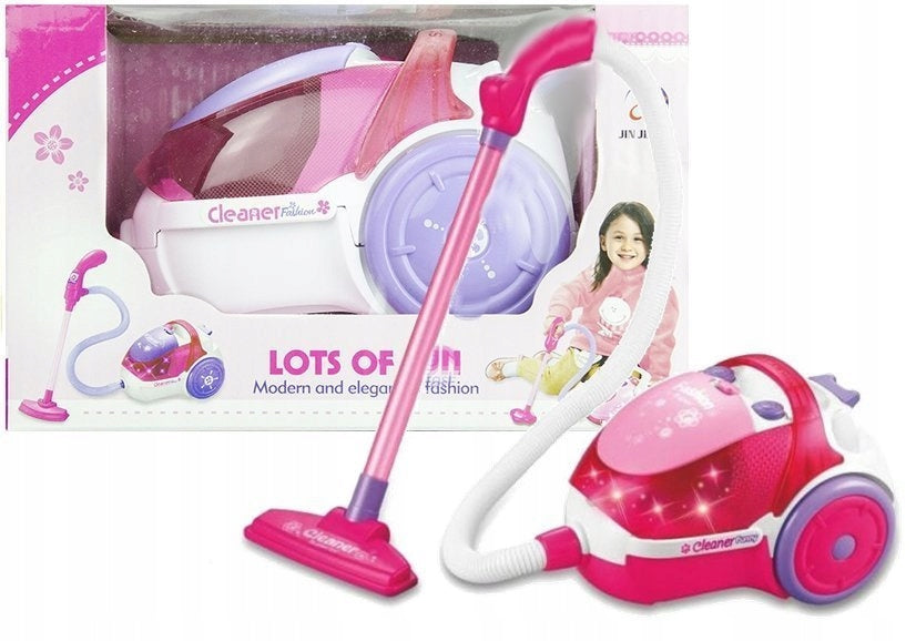 Battery Operated Toy Vacuum Cleaner with Sound and Light 26 cm for Kids