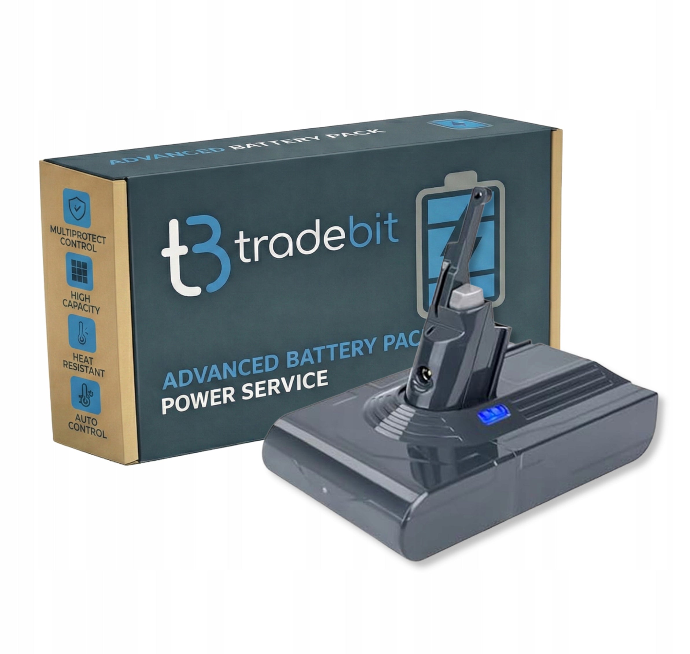 Battery Power adapter for Dyson V8 SV10 21.6V 6000mAh vacuum cleaner