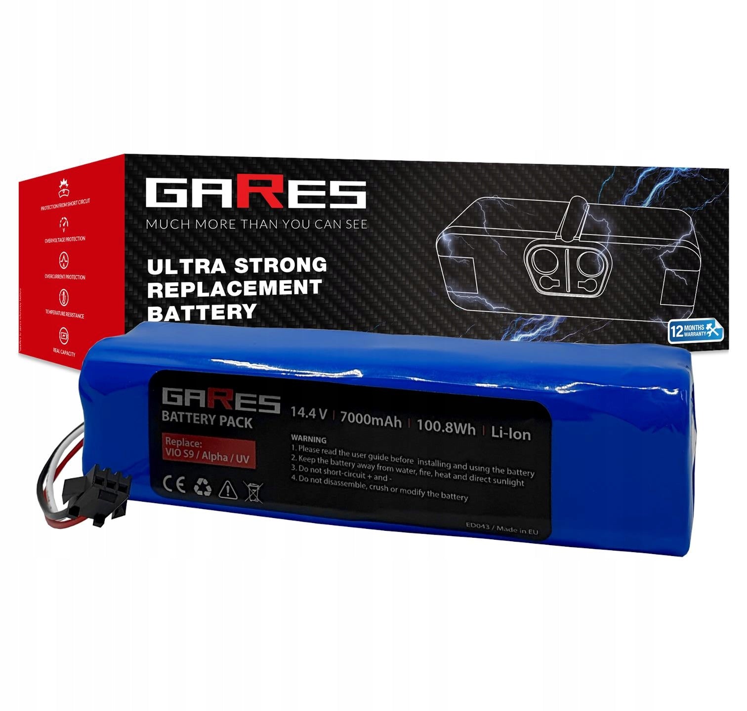 Battery Rechargeable Battery for Lenovo T1 Pro 14,4V 7Ah