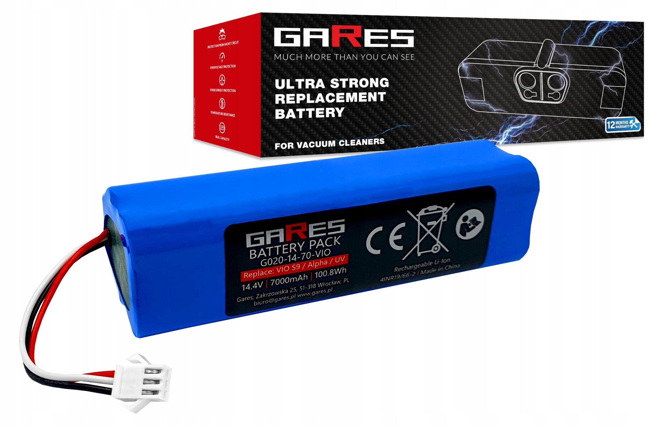 Battery Rechargeable Battery for Lenovo T1 Pro 14,4V 7Ah