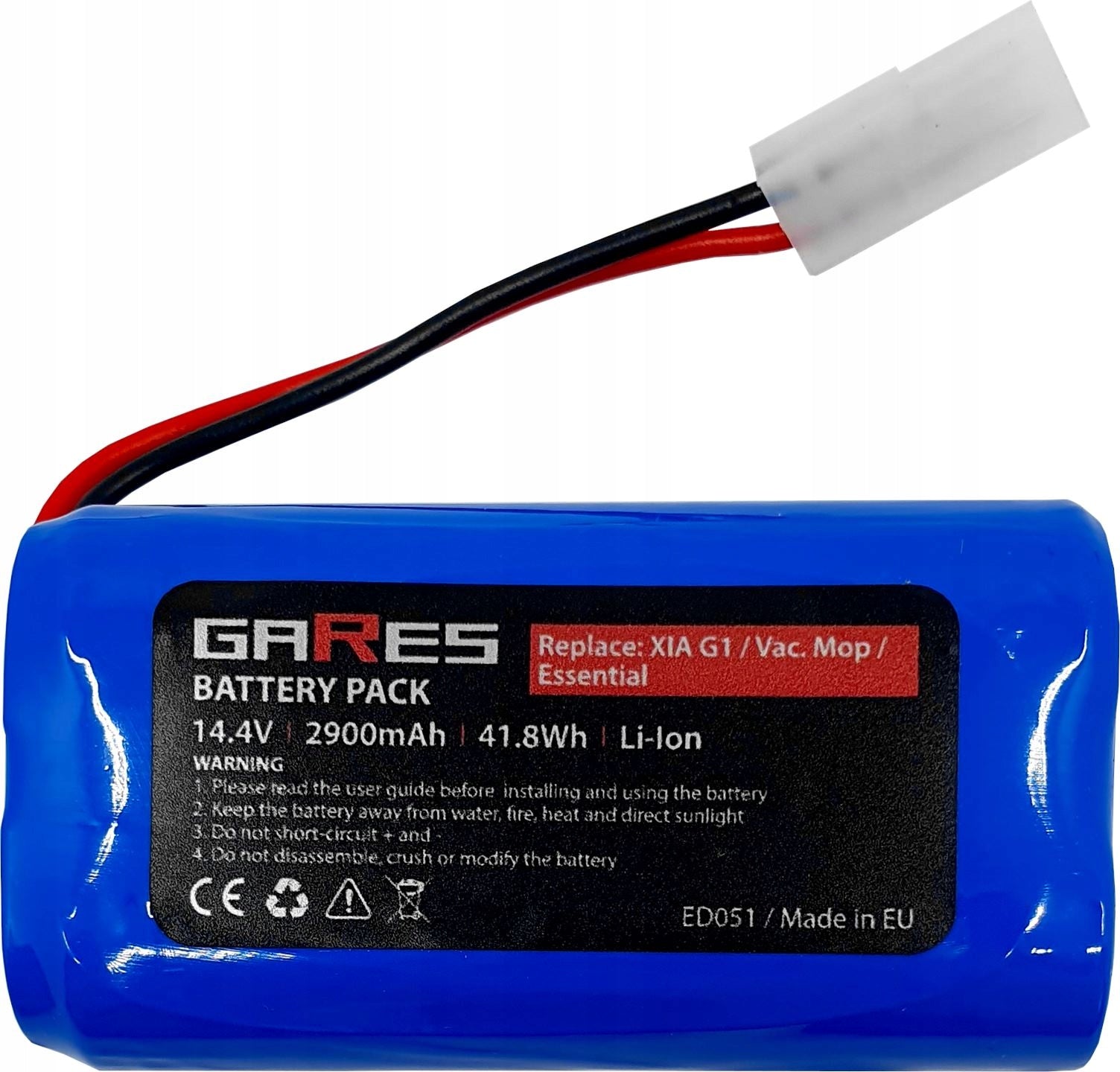 Battery Rechargeable Battery for Xiaomi Mi Robot Vacuum-Mop Essential Mi G1 2,9Ah Manufacturer Gares