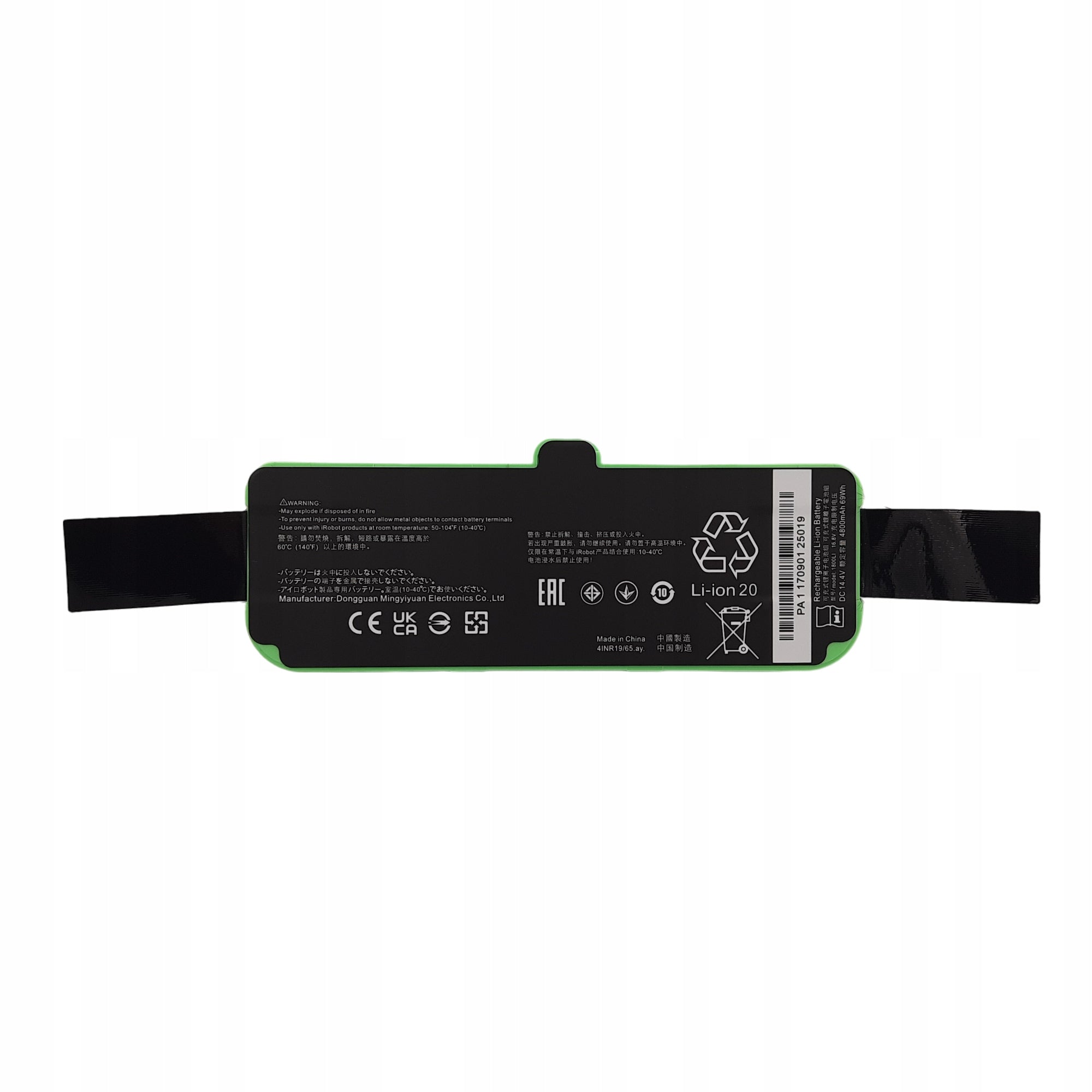 Battery Rechargeable Battery for iRobot Roomba 500 625 780 860 4800mAh Manufacturer Altilion Energy