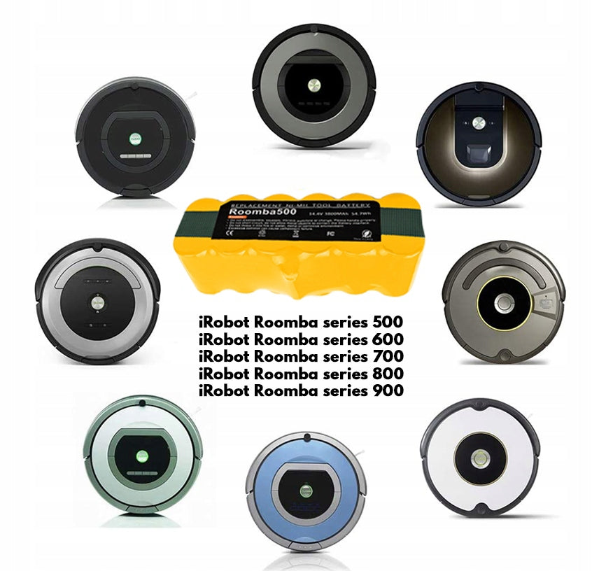 Battery Rechargeable Battery for iRobot Roomba Series 500 600 700 800 900 3500mAh Ni-MH Manufacturer Tradebit