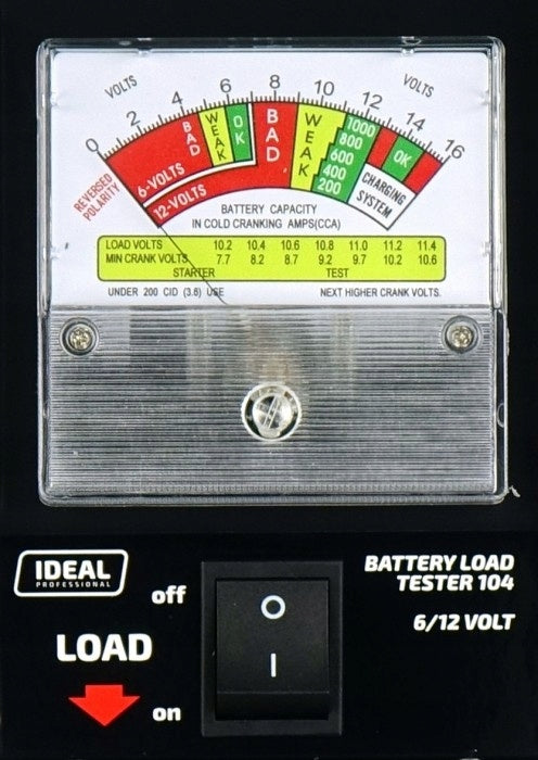 Battery Tester - Load Badek 6 - 12V LBT104 Manufacturer code LBT104