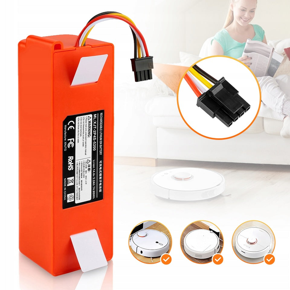 Battery Xiaomi Roborock S5 S6 S7 S8 S50 S55 T6 S60 S6 S50 S51 14,4V 5200mAh