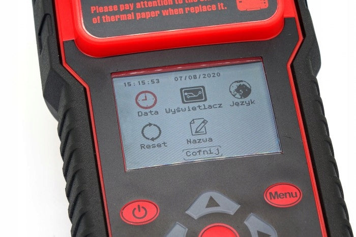 @Battery and Installation Tester with BDT70 Printer Manufacturer code TESTER AKUMULATORÓW IDEAL