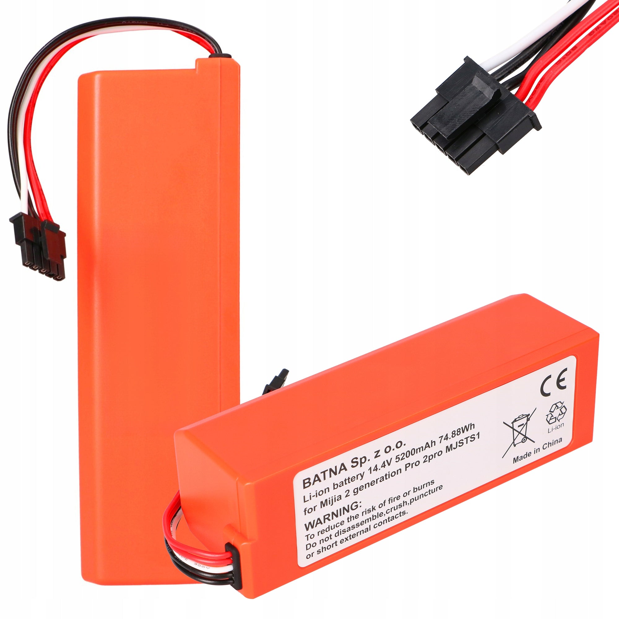 Battery battery for Xiaomi Mop Pro2 Pro 2Pro MJSTS1 5200mAh vacuum cleaner