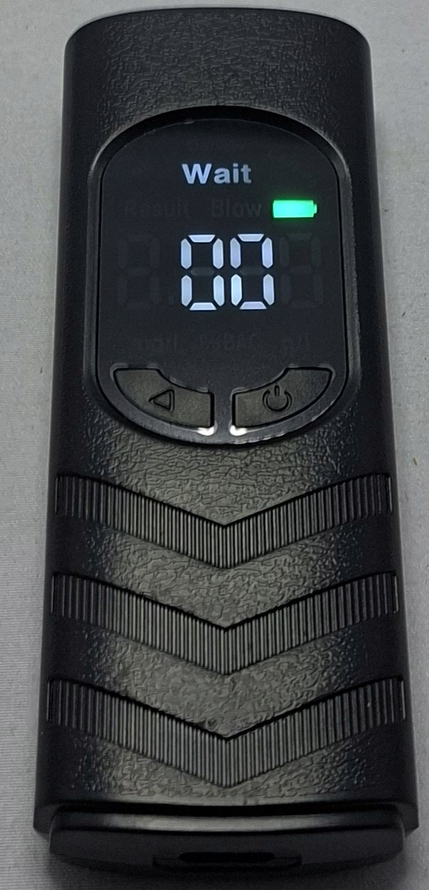 Battery black electrochemical breathalyzer with 5 mouthpieces MR505 Manufacturer code SOMR505B