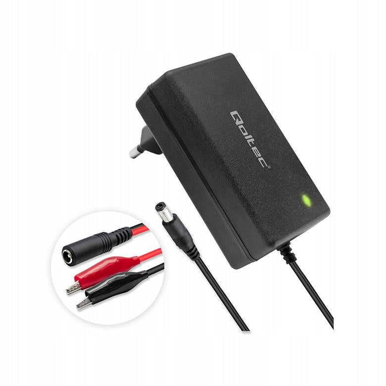 Battery charger Qoltec 12V | 2A | 24W