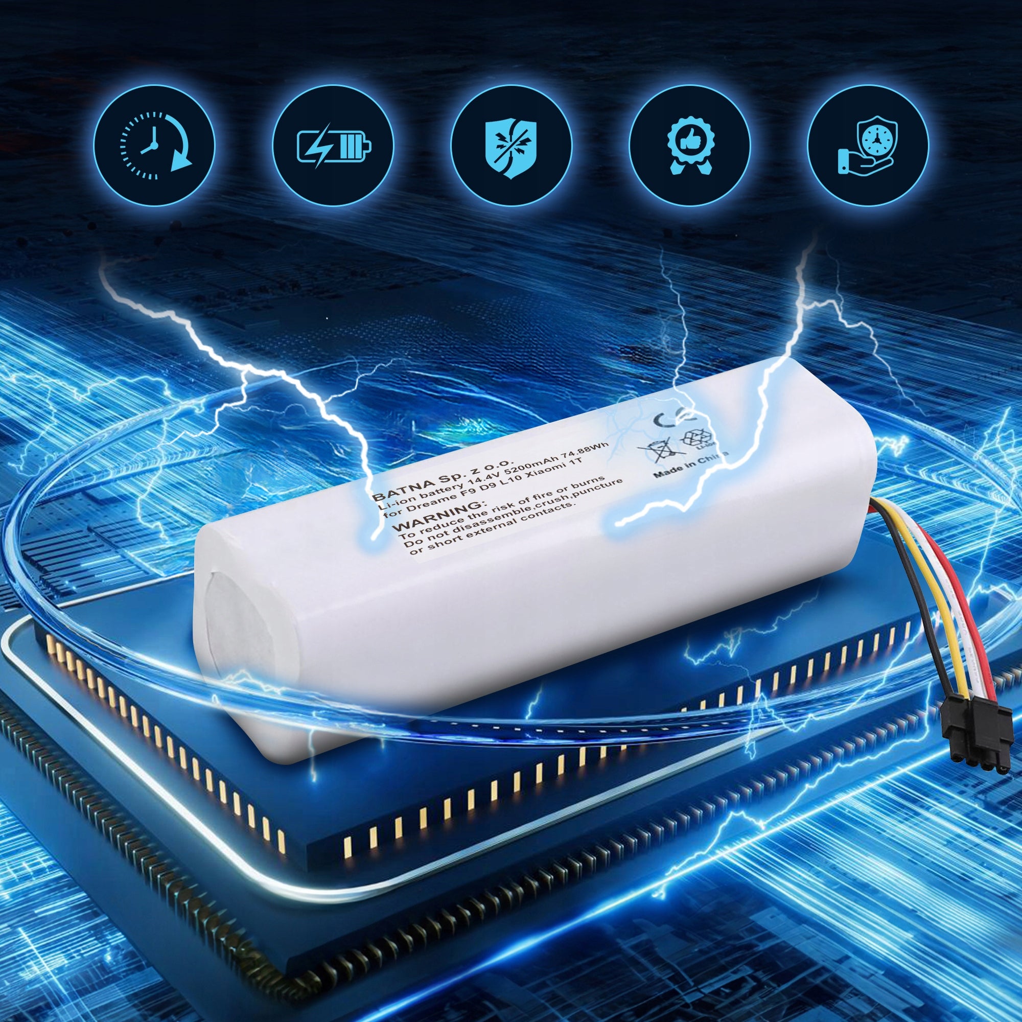 Battery for Dreame L10 Pro vacuum cleaner Manufacturer code Dreame L10 Pro