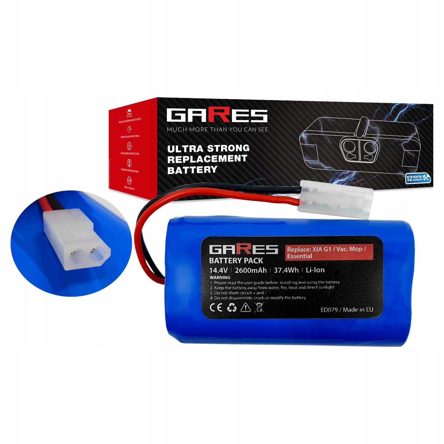 Battery for Mi Robot Vacuum-Mop Essential G1 (2.6Ah)