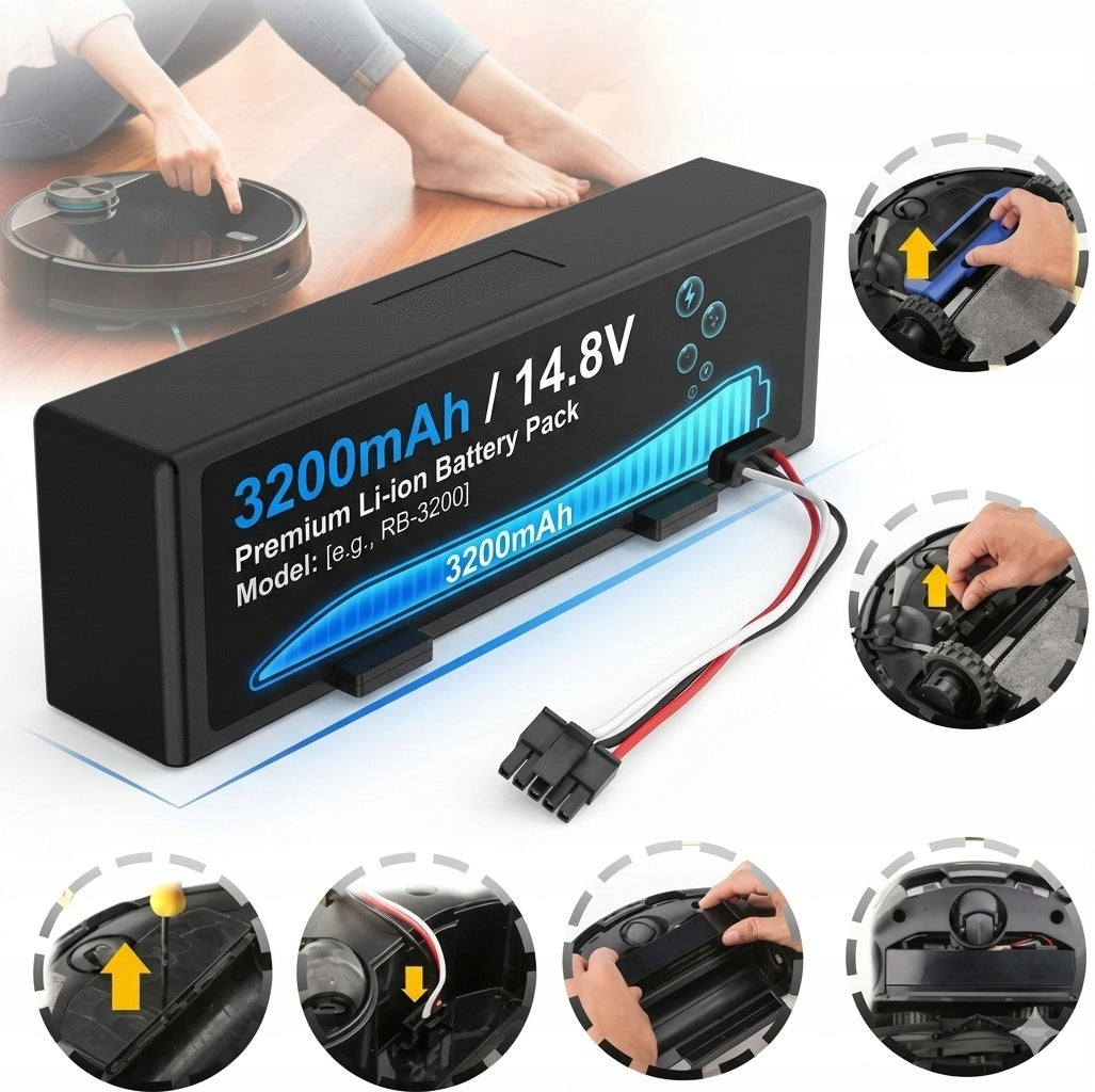 Battery for Mijia Robot STYTJ02YM VIOMI V3 V2 Pro 3200MAH Manufacturer code 10088