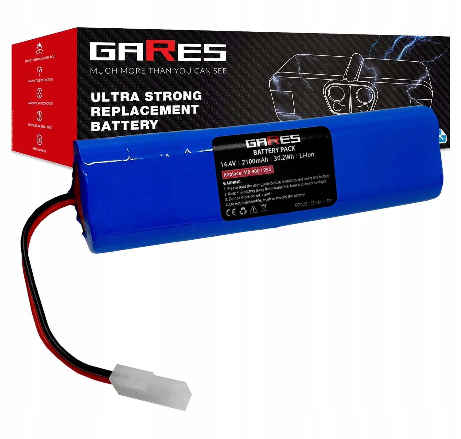 Battery for Moneual MBOT 500 14,4V 2,1Ah