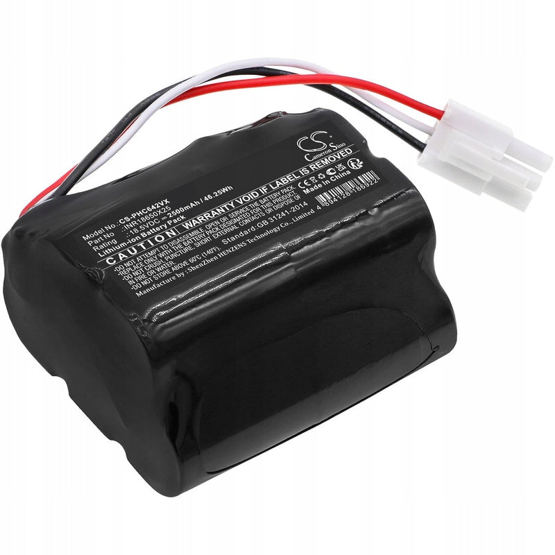 Battery for Philips INR18650X25 FC6402 FC6401 PowerPro Aqua 2500mAh