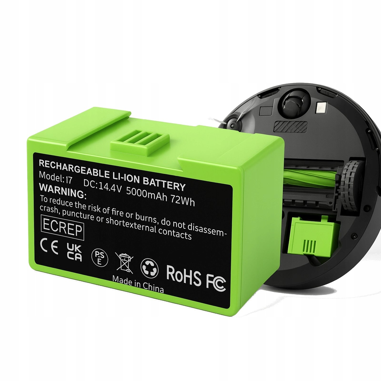 Battery for Roomba i7+ i3+ i4+ e5 i7 4624864 5110 14.4V