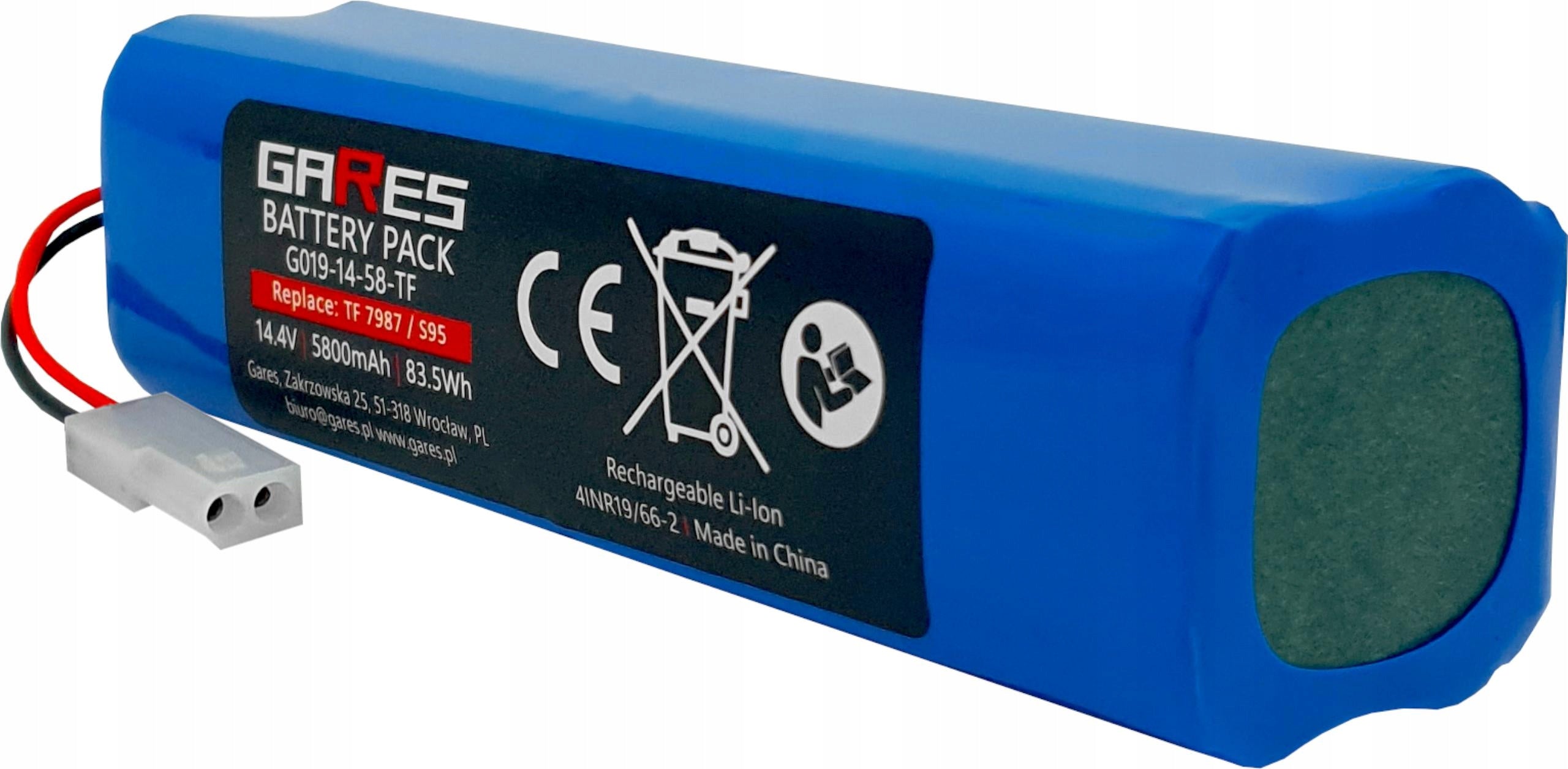 Battery for Rowenta X-Plorer Series 95 NS0 N047-4S2P 14,4V 5,8Ah Packaging status original