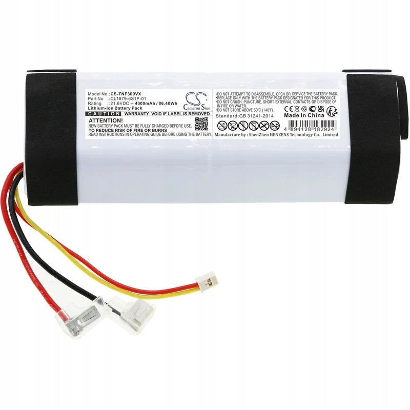 Battery for Tineco Floor one 1.0, Floor 2.0 Slim, iFloor 3, 4000 mAh, Li-Ion Model Tineco