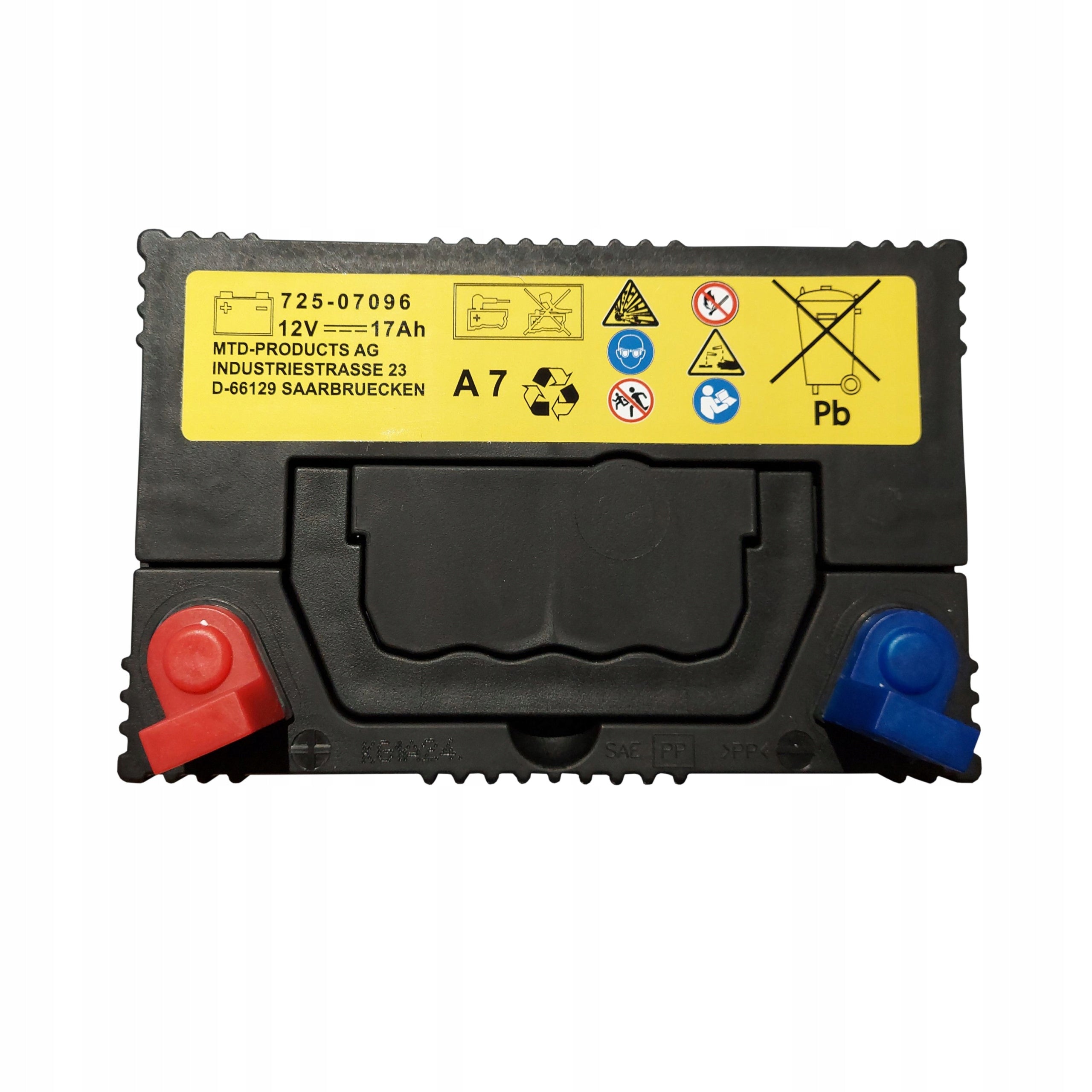 Battery for Tractor Lawn Mowers MTD 12V 17Ah 230A L+ 725-07096 896 U1