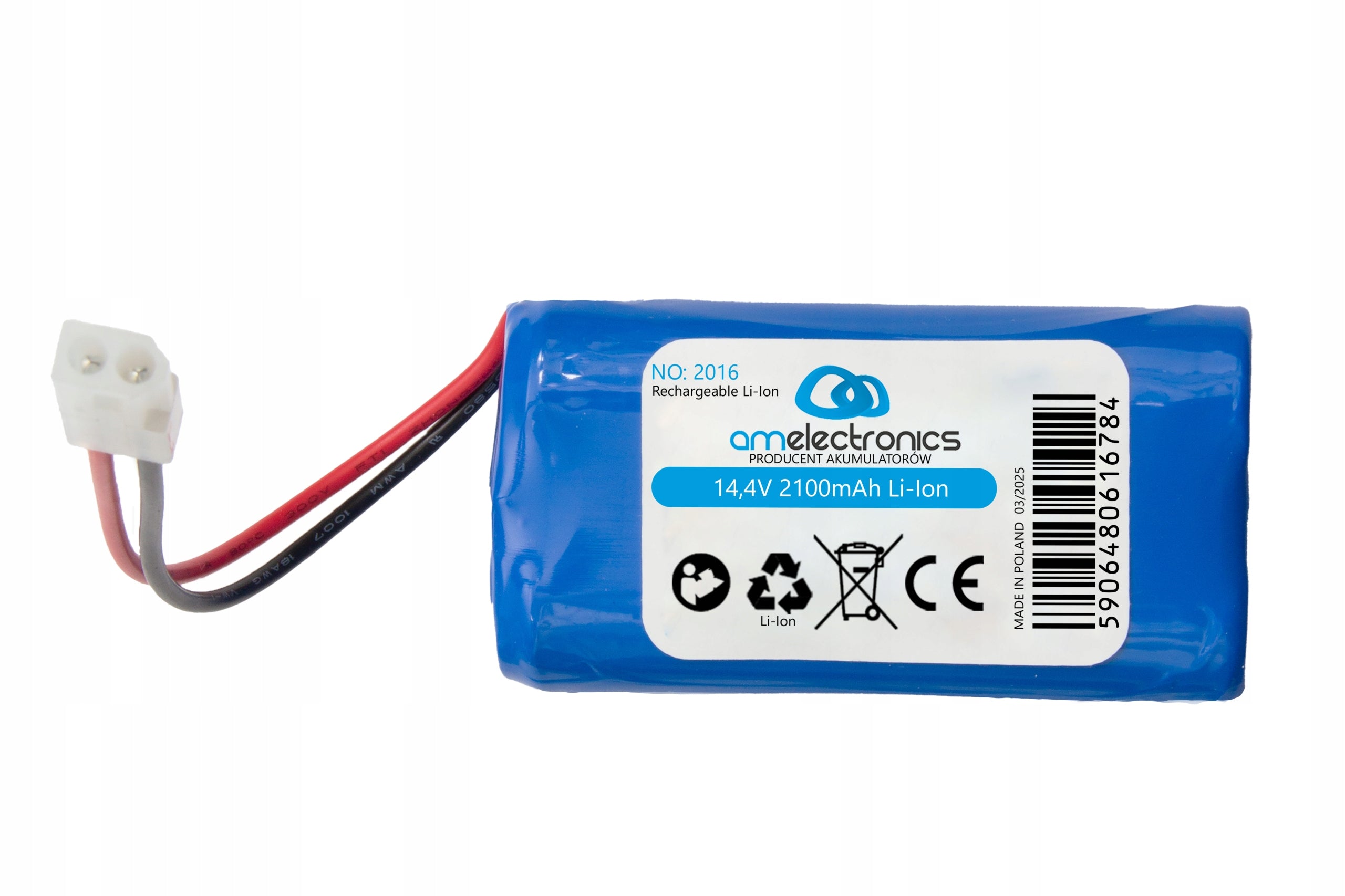 Battery for XIAOMI Vacuum-Mop Essential MI-G1 Mijia Robot Vacuum-Mop 2100mAh Manufacturer AmElectronics