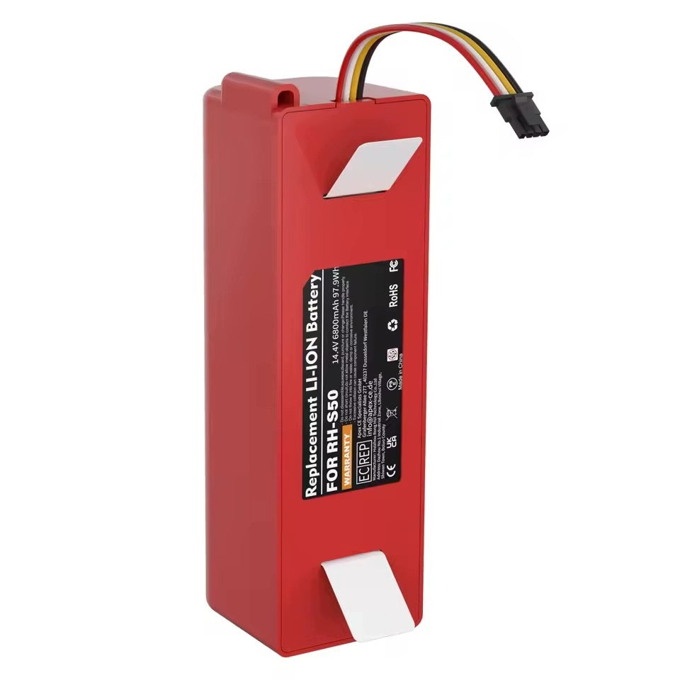 Battery for Xiaomi Roborock 6800mAh 14,4V S5 S6 S7 S8 S50 S55 T6 S60 S6 Max