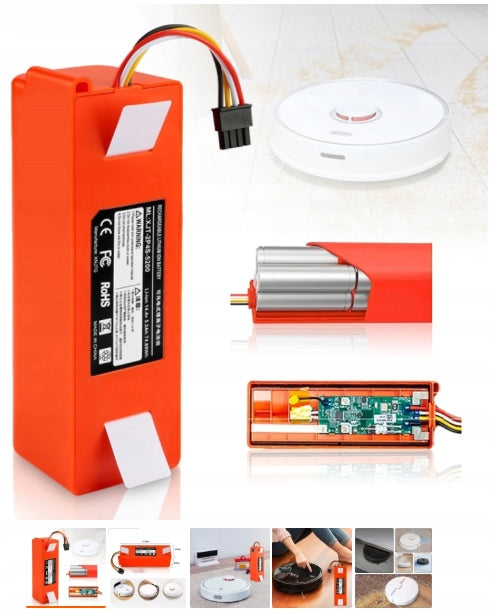 Battery for Xiaomi Roborock S5 S6 S7 S8 S50 S55 T6 S60 S6 Max 14,4V 6800mAh