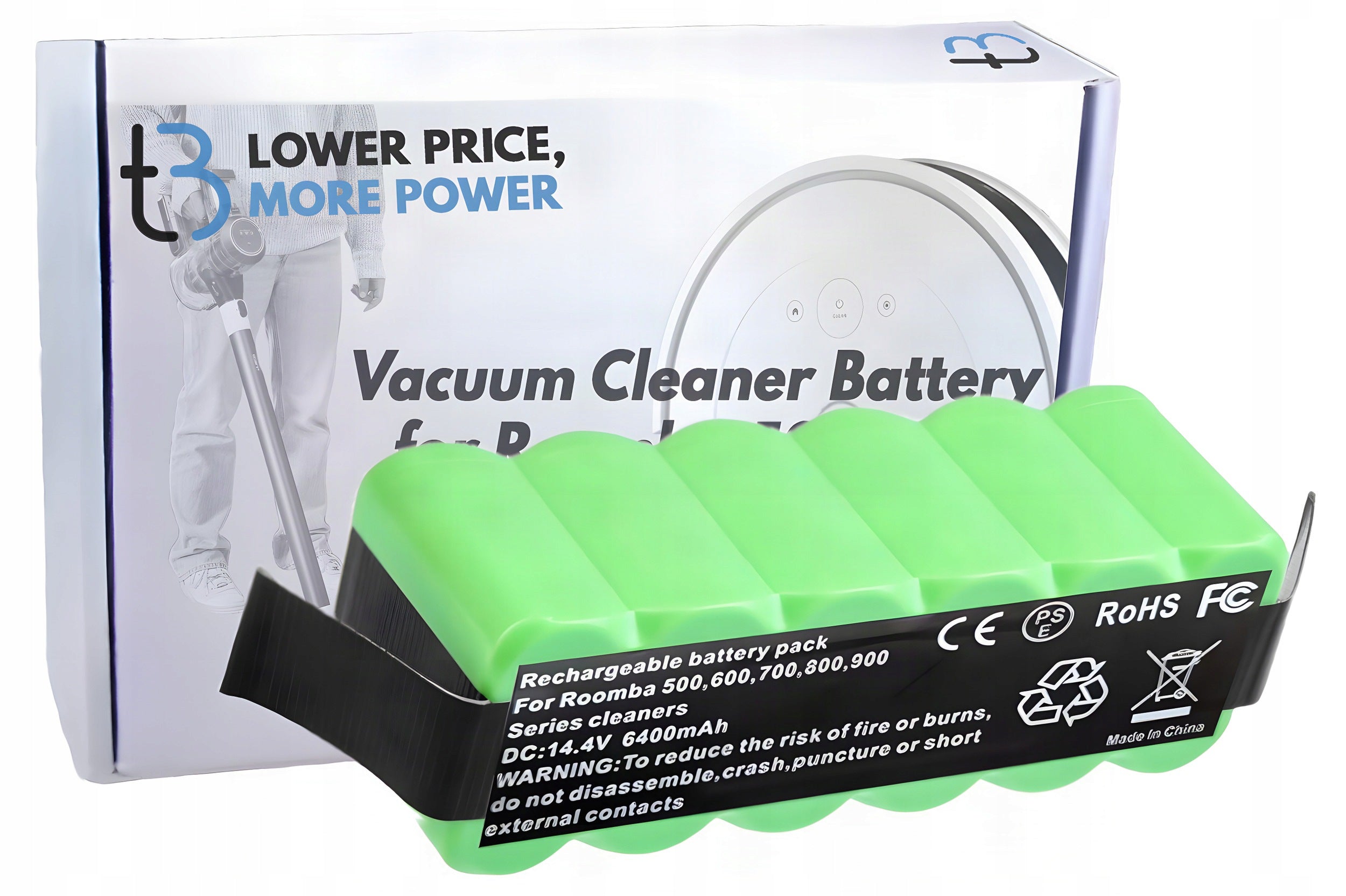 Battery for iRobot Roomba 500 600 625 700 800 900 14,4V 5000mAh vacuum cleaner