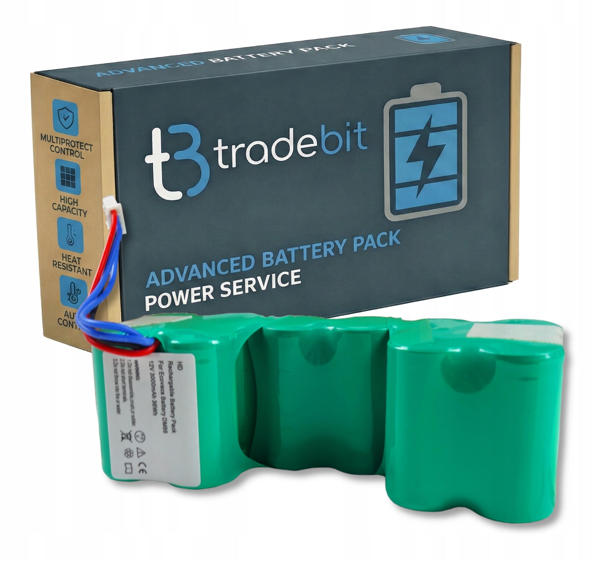Battery for iRobot Roomba Combo ZJ1517-HFR 3000mAh 12V