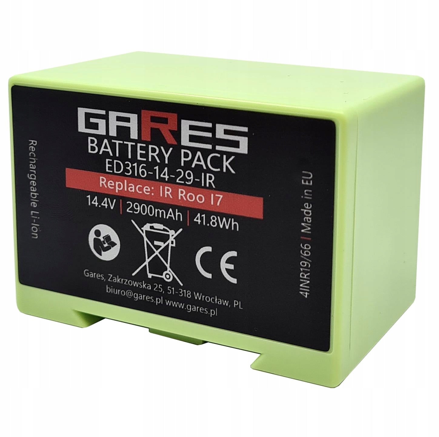 Battery for iRobot Roomba i7 i7+ i3 i3+ i4 i4+ 4624864 2.9 Ah