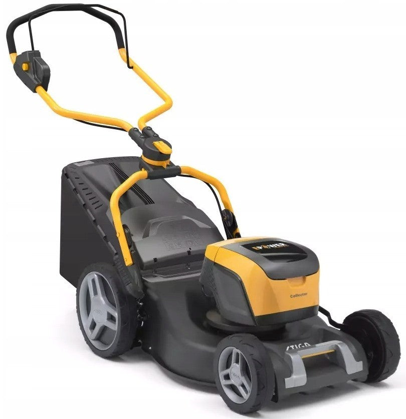Battery mower Stiga Collector 548e 46cm 48V Charger + Aku 4Ah Tool weight 37 kg