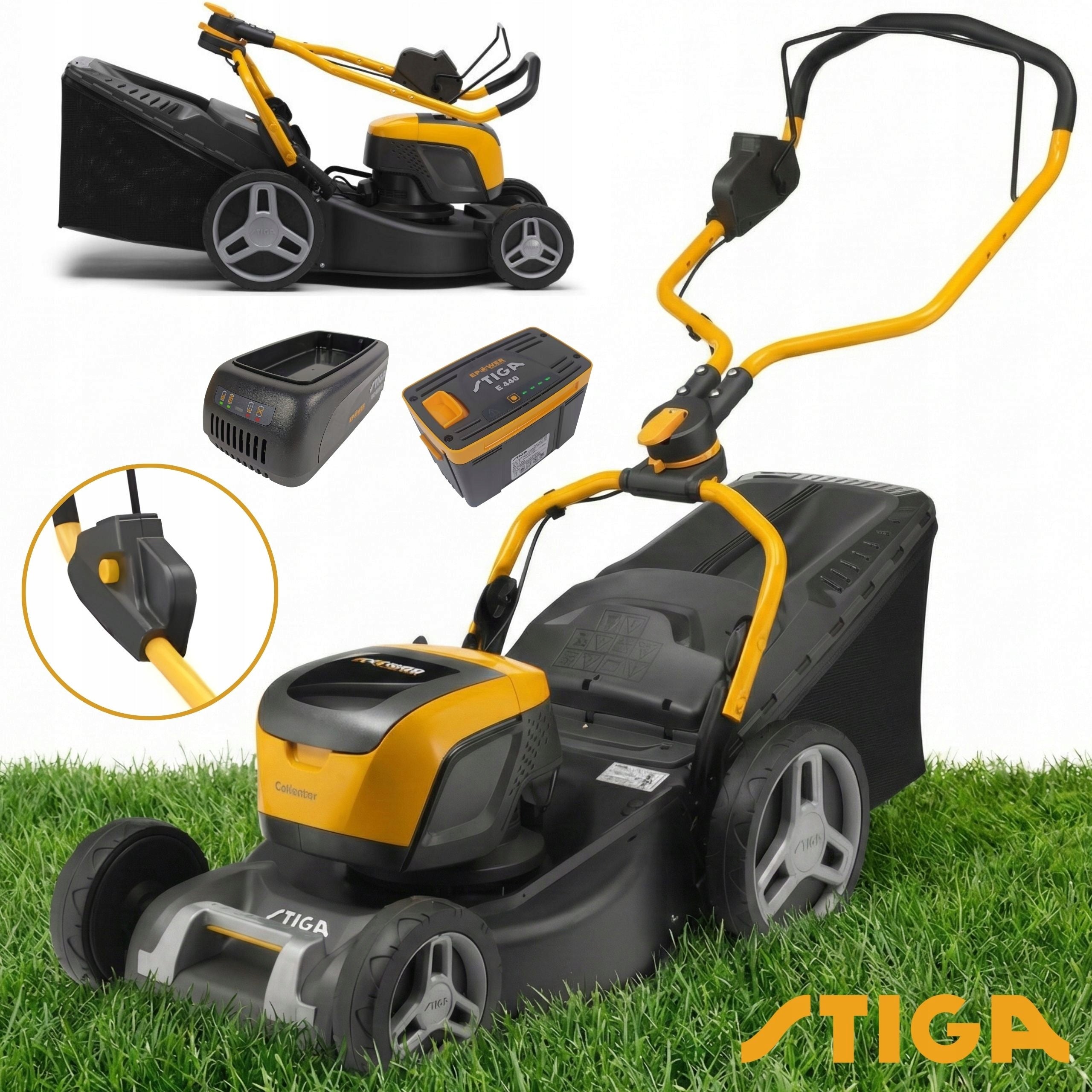 Battery mower Stiga Collector 548e 46cm 48V Charger + Aku 4Ah