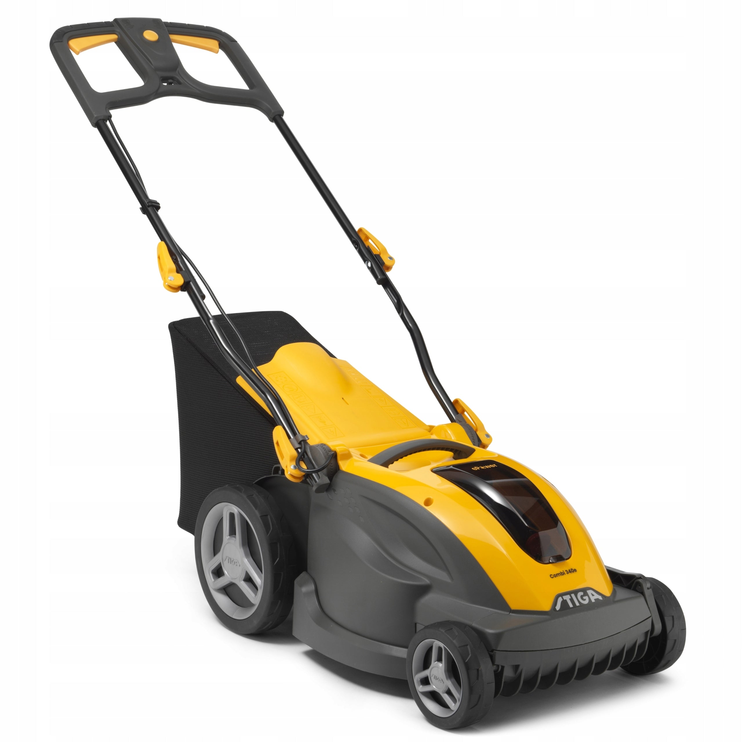 Battery mower with Basket 40L STIGA Combi 340e 38 cm 860W Set of 4 Ah Series SLM